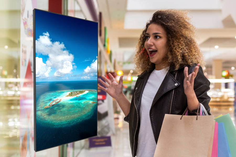 75” Window Facing - High Brightness Display